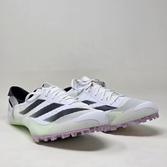 Adidas Adizero Finesse Track And Field White Core Green IE5487 Men’s Sz 14 New - Picture 9 of 14